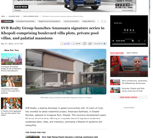 SVB-Realty-acquires-luxury-villa-Plot-in-Khopoli_-covered-by-Times-of-India